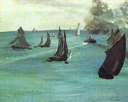 Edouard Manet The Beach at Sainte Adresse USA oil painting artist